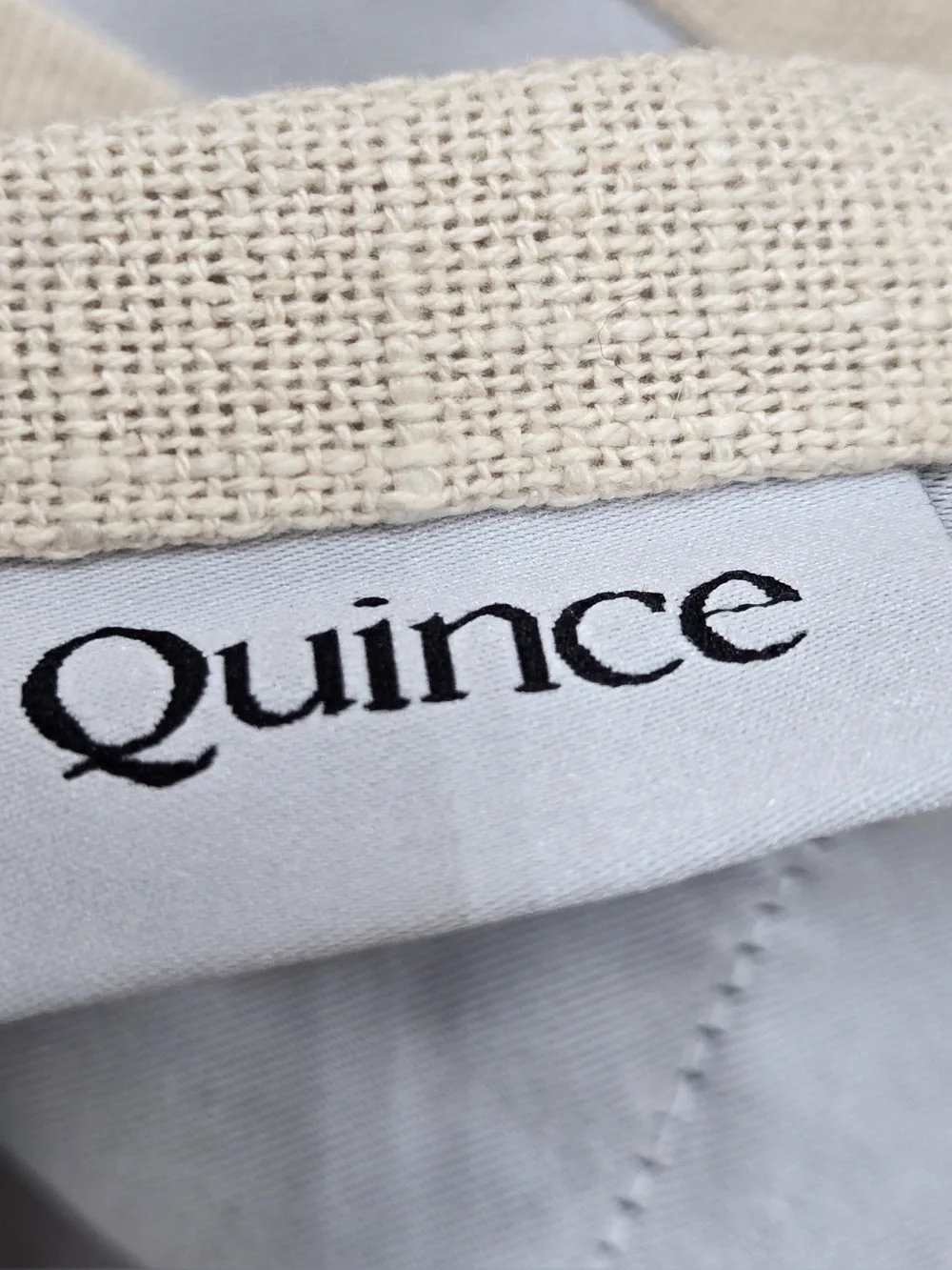 NWT QUINCE Set Of 2 48x108 Cotton Slub Blackout Curtains Natural 0733